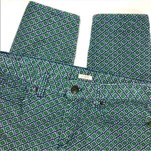 J Crew Diamond print toothpick corduroys Sz. 30